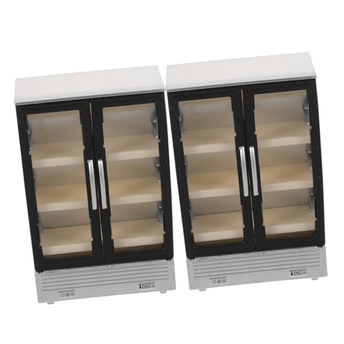 TOYANDONA 2 Stück Teiliges Mini Spielzeugkühlschrank mit Doppelter Tür Robustes Kunststoff Dollhouse Kühlschrank für Tragbarer Interaktiver Mini Kühlschrank für Rollenspiele und Puppenhaus TOYANDONA 2 Stück Teiliges Mini Spielzeugkühlschrank mit Doppelter Tür Robustes Kunststoff Dollhouse Kühlschrank für Tragbarer Interaktiver Mini Kühlschrank für Rollenspiele und Puppenhaus von TOYANDONA