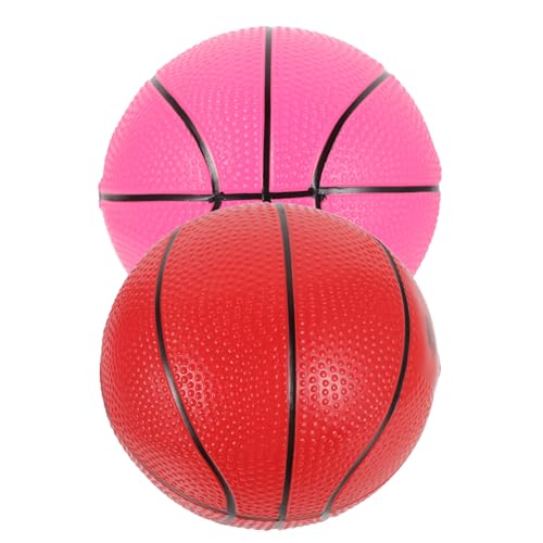 TOYANDONA 2 Stück Teiliges Mini basketballspielzeug aus Leichtem Kunststoff Weicher Reißfester Ball für Kleinkinder Geeignet für Drinnen und Draußen Fördert Körperliche Zufällige Farbe von TOYANDONA