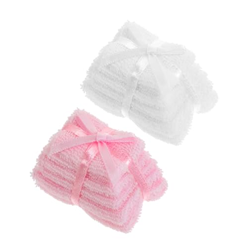 TOYANDONA 2 Stück Teiliges Miniatur Handtuch Set für Puppenhaus Weiche Kleine Badezimmer Handtücher in Weiß und Langlebige Miniatur Badezimmerdeko für Spielhaus Zubehör TOYANDONA 2 Stück Teiliges Miniatur Handtuch Set für Puppenhaus Weiche Kleine Badezimmer Handtücher in Weiß und Langlebige Miniatur Badezimmerdeko für Spielhaus Zubehör von TOYANDONA