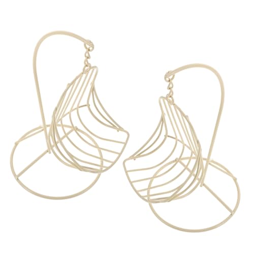 TOYANDONA 2stücke Miniatur Hängestuhl Für Puppenhaus Metall Schaukelstuhl Dekoration Für Märchengärten Und Schreibtischornamente Langlebig Und Detailgetreu Als Wohnraumaccessoire Для Мини До TOYANDONA 2stücke Miniatur Hängestuhl Für Puppenhaus Metall Schaukelstuhl Dekoration Für Märchengärten Und Schreibtischornamente Langlebig Und Detailgetreu Als Wohnraumaccessoire Для Мини До von TOYANDONA