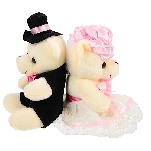 TOYANDONA 2 Stück Teiliges Niedliche Bärendekoration Plüschbär Kuscheltier für Hochzeitspaar Valentinstag und Wohnaccessoire Rosa Sitzend TOYANDONA 2 Stück Teiliges Niedliche Bärendekoration Plüschbär Kuscheltier für Hochzeitspaar Valentinstag und Wohnaccessoire Rosa Sitzend von TOYANDONA