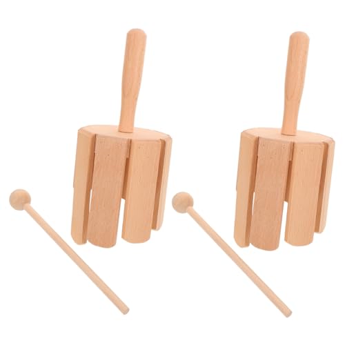 TOYANDONA 2 Stück Teiliges Orff Holz Musikinstrument Percussion mit Schlägel für Kleinkinder Montessori Rhythmus Lernspielzeug aus Natürlichem Holz Langlebig Sicher TOYANDONA 2 Stück Teiliges Orff Holz Musikinstrument Percussion mit Schlägel für Kleinkinder Montessori Rhythmus Lernspielzeug aus Natürlichem Holz Langlebig Sicher von TOYANDONA