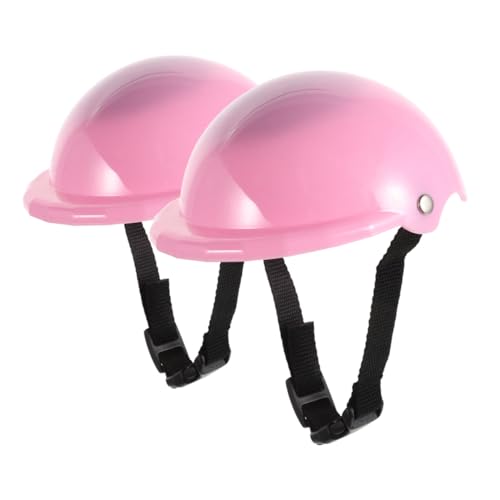 TOYANDONA 2 Stück Teiliges Puppen fahrradhelm Sportliches Design Passgenau und Modisches Zubehör für Rollenspiele und Puppenkleidung von TOYANDONA