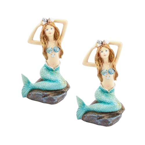 TOYANDONA 2 Stück Teiliges Resin Meerjungfrau Aquarium Dekor Lebensechte Fischbecken Figur Leichtes Tischornament Fischfreundlich Natürliche Wasserlandschaft Hochwertiges Schadstofffreies TOYANDONA 2 Stück Teiliges Resin Meerjungfrau Aquarium Dekor Lebensechte Fischbecken Figur Leichtes Tischornament Fischfreundlich Natürliche Wasserlandschaft Hochwertiges Schadstofffreies von TOYANDONA
