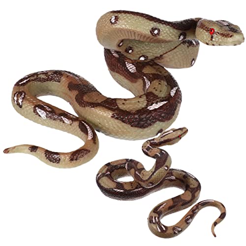 TOYANDONA 2 Stück Teiliges Schlangenspielzeug Realistische Tierfigur aus Langlebigem Material Sicher für Gartendeko und Desktop Ornament für Lernspielzeug und Scherzartikel TOYANDONA 2 Stück Teiliges Schlangenspielzeug Realistische Tierfigur aus Langlebigem Material Sicher für Gartendeko und Desktop Ornament für Lernspielzeug und Scherzartikel von TOYANDONA