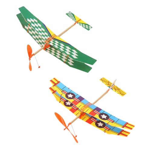 TOYANDONA 2 Stück Flugzeugspielzeug Mit Gummibandantrieb Für Kinder Lernspielzeug Segelflugzeug Außen Und Innenspielzeug Für Jungen Und Mädchen Zufälliges Muster TOYANDONA 2 Stück Flugzeugspielzeug Mit Gummibandantrieb Für Kinder Lernspielzeug Segelflugzeug Außen Und Innenspielzeug Für Jungen Und Mädchen Zufälliges Muster von TOYANDONA