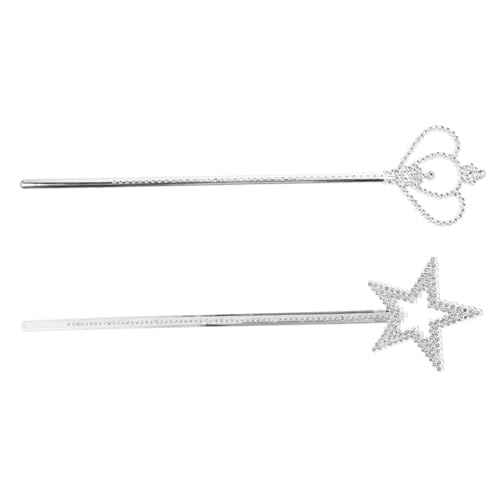 TOYANDONA 2 Stück Teiliges Silberner Stern Zauberstab und Kronenstab Glänzende Feenstäbe für Kostüm Geburtstag Hochzeit Halloween Weihnachten Rollenspiel Prinzessin Bühnenauftritt TOYANDONA 2 Stück Teiliges Silberner Stern Zauberstab und Kronenstab Glänzende Feenstäbe für Kostüm Geburtstag Hochzeit Halloween Weihnachten Rollenspiel Prinzessin Bühnenauftritt von TOYANDONA
