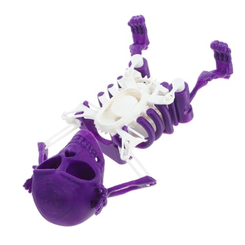 TOYANDONA 2 Stück Teiliges Tanzendes Skelett Fidget Toy aus Flexiblem Stressabbauendes Indoor für Erwachsene Robustes Druck Kreativspielzeug Halloween Deko von TOYANDONA