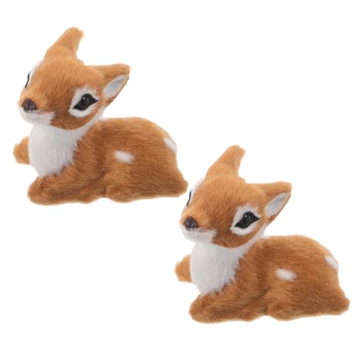 TOYANDONA 2 Stück Teiliges Weihnachts Rentier Deko Realistische Plüschfigur Hirsch Vielseitige Tisch und Kamin Dekoration Weiche Langlebige Weihnachtsdeko für Zuhause Büro und Party TOYANDONA 2 Stück Teiliges Weihnachts Rentier Deko Realistische Plüschfigur Hirsch Vielseitige Tisch und Kamin Dekoration Weiche Langlebige Weihnachtsdeko für Zuhause Büro und Party von TOYANDONA