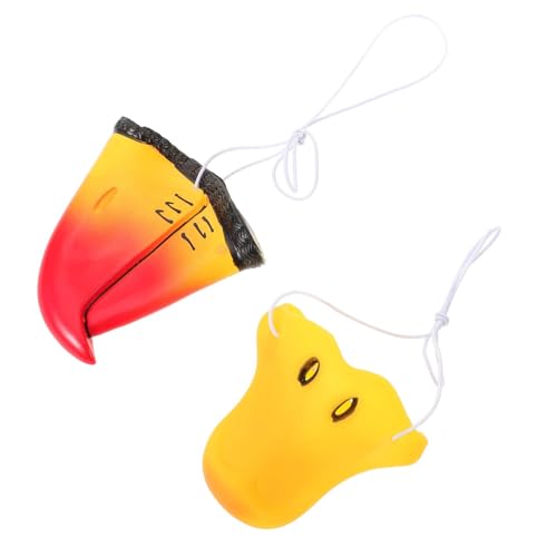 TOYANDONA 2 Stück Tier Nasen Requisiten für Halloween Enten und Papageienmaske Lustige Kostümaccessoires für Erwachsene für Partys und Cosplay TOYANDONA 2 Stück Tier Nasen Requisiten für Halloween Enten und Papageienmaske Lustige Kostümaccessoires für Erwachsene für Partys und Cosplay von TOYANDONA