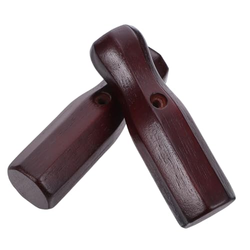 TOYANDONA 2 Stück Tischfußballgriffe aus Holz Achteckige rutschfeste Griffe Robuste Ersatzteile für Tischkicker Präzise Passform Kompatibel mit Standard-fußballtisch für Zuhause Büro und Bar von TOYANDONA