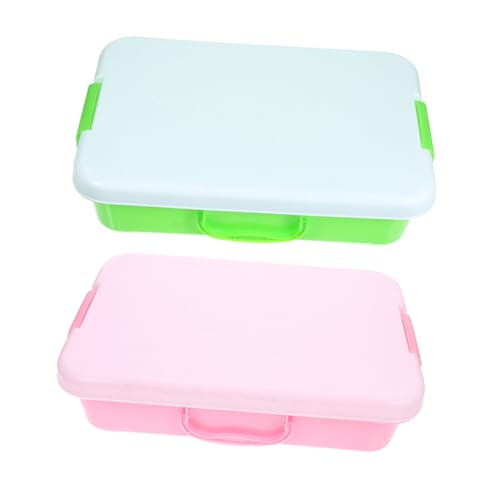 TOYANDONA 2 Stück Tragbare Sandspielbox mit Deckel und Griff Stapelbare Leichte Kunststoff Sandwanne für Aufbewahrungsbehälter für Sandspielzeug Basteln und Sensorisches TOYANDONA 2 Stück Tragbare Sandspielbox mit Deckel und Griff Stapelbare Leichte Kunststoff Sandwanne für Aufbewahrungsbehälter für Sandspielzeug Basteln und Sensorisches von TOYANDONA