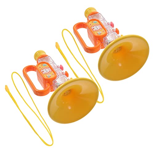 TOYANDONA 2 Stück Trompete Lebensechte Kleine Trompete Anfänger Trompete Lernen Instrumentenspielzeug Für Kleinkinder Kinderspielzeug Yellow Plastik TOYANDONA 2 Stück Trompete Lebensechte Kleine Trompete Anfänger Trompete Lernen Instrumentenspielzeug Für Kleinkinder Kinderspielzeug Yellow Plastik von TOYANDONA