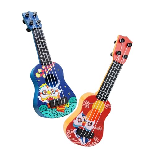 TOYANDONA 2 Stück Ukulele Teilig Mini Gitarre für Jungen und Mädchen Leichtes Instrument Kindgerecht Tragbar als Geburtstagsgeschenk für Anfänger von TOYANDONA