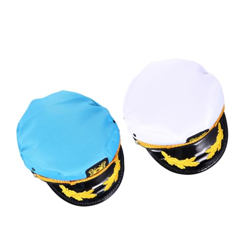 TOYANDONA 2 Stück Verstellbare Kapitänsmütze für Erwachsene Unisex Atmungsaktiv Admiral Hut für Kostümparty Karneval Halloween Schiffskapitänshut für Damen Herren TOYANDONA 2 Stück Verstellbare Kapitänsmütze für Erwachsene Unisex Atmungsaktiv Admiral Hut für Kostümparty Karneval Halloween Schiffskapitänshut für Damen Herren von TOYANDONA
