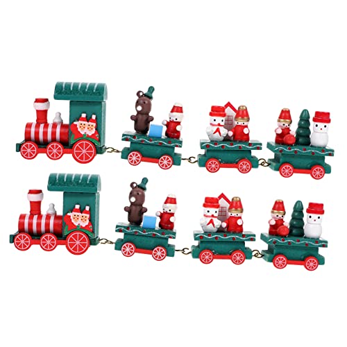 TOYANDONA 2 Stück Weihnachtszug holzeisenbahn für weihnachtsbahn Holzzug Handgemachter Holzzug Geschenkzug Christmas Train schickes Zugspielzeug Holzspielzeug hölzern TOYANDONA 2 Stück Weihnachtszug holzeisenbahn für weihnachtsbahn Holzzug Handgemachter Holzzug Geschenkzug Christmas Train schickes Zugspielzeug Holzspielzeug hölzern von TOYANDONA