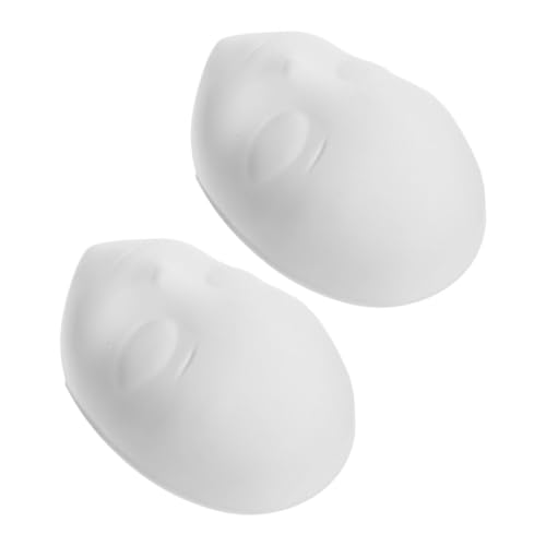 TOYANDONA 2 Stück Weiße PVC Gesichtsmaske mit Matter Oberfläche Bemalbare Diy Blanko Masken für Halloween Cosplay Passend Leicht und Komfortabel für Kreative Faschingskostüme TOYANDONA 2 Stück Weiße PVC Gesichtsmaske mit Matter Oberfläche Bemalbare Diy Blanko Masken für Halloween Cosplay Passend Leicht und Komfortabel für Kreative Faschingskostüme von TOYANDONA