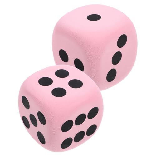 TOYANDONA 2 Stück großes Würfelspielzeug Tischspielwürfel Spielwürfel Party-Würfel-Dekoration lustige Party Spiele Spaßige Party Spiele große Schaumwürfel Partywürfel Eva Rosa von TOYANDONA