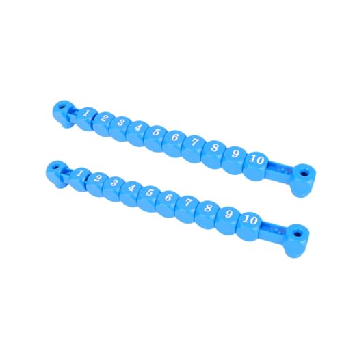 TOYANDONA 2 Stücke Billard Scorer Fußball Fußball Tisch Score Keeper Zähler Marker Fußball Score Keeper Blau von TOYANDONA