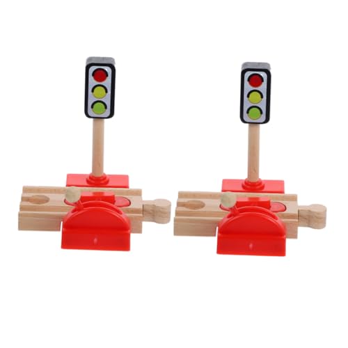 TOYANDONA Realistische Eisenbahn Verkehrssignal Spielzeug Zug Baby Spielzeug Holz Track Szene TOYANDONA Realistische Eisenbahn Verkehrssignal Spielzeug Zug Baby Spielzeug Holz Track Szene von TOYANDONA