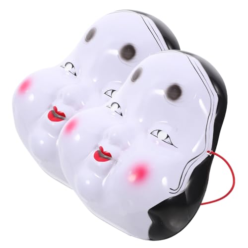 TOYANDONA 2 Stücke Maske Hautpflege Halloween Kostüme Maskerade Cosplay Schmücken Gesicht Halloween Requisiten Mantel Bekleidung Kunststoff TOYANDONA 2 Stücke Maske Hautpflege Halloween Kostüme Maskerade Cosplay Schmücken Gesicht Halloween Requisiten Mantel Bekleidung Kunststoff von TOYANDONA