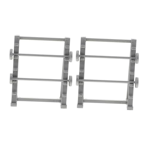 TOYANDONA 2 Stücke Miniatur Fitness Ausrüstung Modelle Für Puppe Maßstab 1/20 Tiny Langhantel Stehen Dekore Mini Zubehör von TOYANDONA