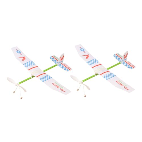 TOYANDONA 2 Stücke Modell Flugzeug Mini Segelflugzeug Spielzeug Im Freien Spielzeug (zufälliges Muster) von TOYANDONA