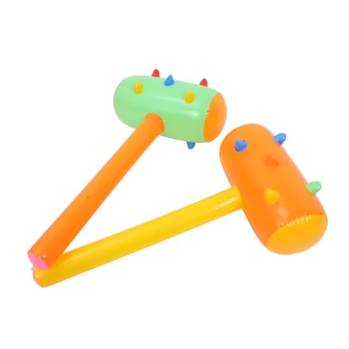 TOYANDONA 2 Stücke Teiliges Aufblasbares Bunter PVC Hämmer Leichte und Sichere Spielzeuge für Jungen und Mädchen als Lustige Party Requisiten und Zufällige Farbe von TOYANDONA