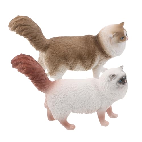 TOYANDONA 2 Stücke Teiliges Realistisches Katzenmodell Detailgetreue Kleine Plastikfiguren mit Pädagogischem Wert Vielseitige Deko für Schreibtisch Miniaturlandschaften zum Lernen und TOYANDONA 2 Stücke Teiliges Realistisches Katzenmodell Detailgetreue Kleine Plastikfiguren mit Pädagogischem Wert Vielseitige Deko für Schreibtisch Miniaturlandschaften zum Lernen und von TOYANDONA