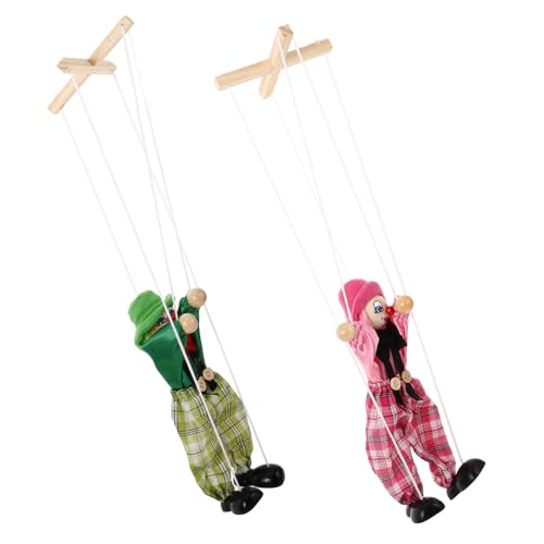 TOYANDONA 2-Teilige Schnur Marionette interaktives Interactive Toys Educational Toys hühner lustig Piratenkegelpuppe Puppen für Puppentheater hölzern TOYANDONA 2-Teilige Schnur Marionette interaktives Interactive Toys Educational Toys hühner lustig Piratenkegelpuppe Puppen für Puppentheater hölzern von TOYANDONA