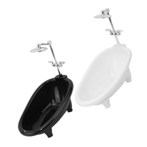 TOYANDONA Badewanne Aufblasbare Badewanne Mini Badewannen Set Für Puppenhaus Badezimmer Zubehör Für Spielhäuser Weiße Und Schwarze Puppenbadewanne Miniaturmöbel Für Puppen Und Wohnkultur TOYANDONA Badewanne Aufblasbare Badewanne Mini Badewannen Set Für Puppenhaus Badezimmer Zubehör Für Spielhäuser Weiße Und Schwarze Puppenbadewanne Miniaturmöbel Für Puppen Und Wohnkultur von TOYANDONA
