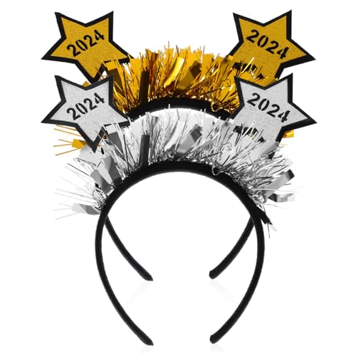 TOYANDONA 2 Year Headbands Teiliges Gold Silber Stern Haarreif Festlicher Kopfschmuck für Party und Jahreswechsel Erwachsene TOYANDONA 2 Year Headbands Teiliges Gold Silber Stern Haarreif Festlicher Kopfschmuck für Party und Jahreswechsel Erwachsene von TOYANDONA