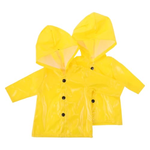 TOYANDONA 2 stücke Puppenkleidung Regenmantel Kleidung Jacke DIY Dekorative Kleidung Halloween Dekoration für 18 Zoll Puppen Zubehör Gelb TOYANDONA 2 stücke Puppenkleidung Regenmantel Kleidung Jacke DIY Dekorative Kleidung Halloween Dekoration für 18 Zoll Puppen Zubehör Gelb von TOYANDONA