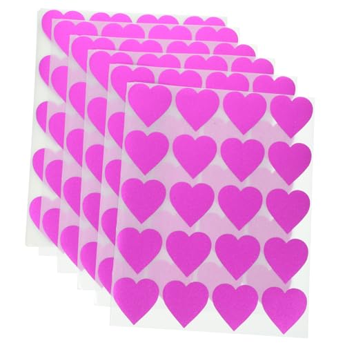 TOYANDONA 20 Blatt Valentinstag Liebesaufkleber Nagelaufkleber Scrapbookaufkleber Hochzeitsaufkleber Etiketten Herzaufkleber Herzform Etiketten Siegelaufkleber Umschlagaufkleber Papier Rosa von TOYANDONA
