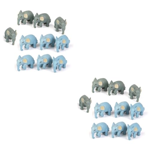 TOYANDONA 20 STK Mikrolandschaft Elefant Puppe Puppe Mikro-Elefant Mikrolandschaftsornament Mini- Miniatur-Elefanten-Dekoration Kleiner Elefant Dekoration Kleine Elefantenpuppe von TOYANDONA
