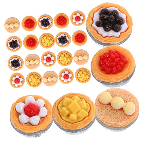 TOYANDONA 20 STK Shiwan Eierkuchen Apfel Machen Sie Es Mini-Essen Falsches Cupcake Fake-Obst- Künstliche Backwaren Gefälschtes Tortenmodell Simulation Eierkuchen Künstliche Nahrung Harz von TOYANDONA