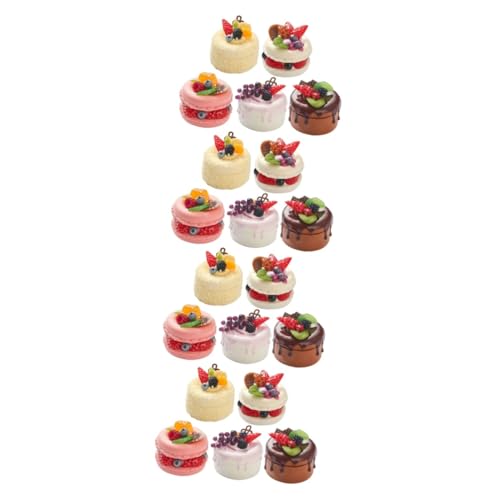 TOYANDONA 20 Sätze Kuchen selber Machen gefälschte Cupcakes Brotdekor gefälschter Cupcake Kinderspielzeug Spielzeuge Kuchen Spielzeug selber Machen simulierte kuchenförmige Schachteln Mini von TOYANDONA