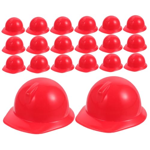 TOYANDONA 20 Stck. Teiliges Mini Puppen Bauarbeiterhelme aus Robustem Kunststoff Langlebige Mini Schutzhelme für Puppen Glatte Oberfläche Sicher und Komfortabel für Vielseitige Anlässe von TOYANDONA