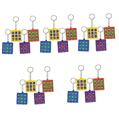 TOYANDONA 20 Stk Toe-Spielzeug Partybevorzugung Kinderrucksäcke Spielzeuge Schlüsselbund lustige kleine Schlüsselanhänger Rucksack-Schlüsselanhänger tragbar Schachbrett Füllstoff von TOYANDONA