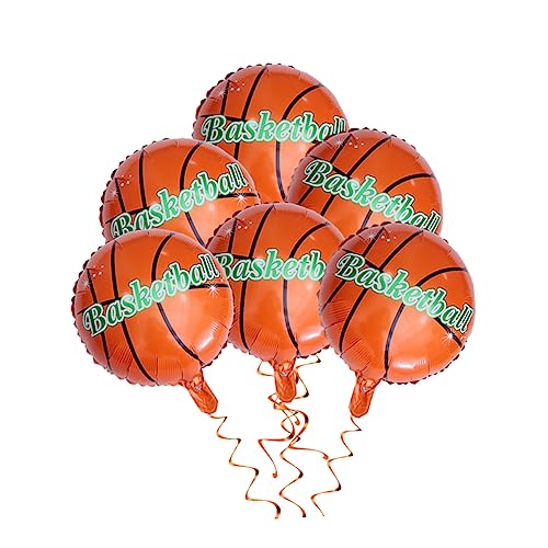 TOYANDONA 20 Stück 18 Sportballons Aluminium Luftballons Für Geburtstagsfeier Dekorationen Banner Mit Geburtstagsballons Basketball-ballons Partyballons von TOYANDONA