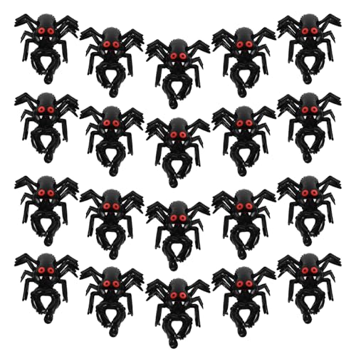 TOYANDONA 20 Stück Aufblasbare Aluminium Spinnen Ballons für Halloween Party Dekoration und Festliche Anlässe Vielseitige Party Requisiten von TOYANDONA