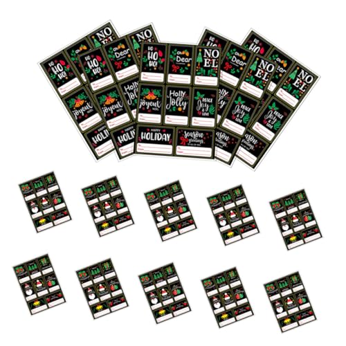 TOYANDONA 20 Stück Aufkleber Geschenketiketten Selbstklebend Festliche Geschenkverpackung Aufkleber für Party Dekoration und Verpackung von TOYANDONA