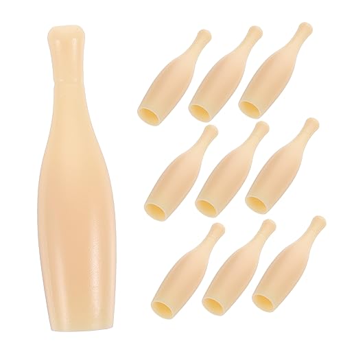 TOYANDONA 20 Stück Bowlingkugel Mini Tisch Bowling Tisch Bowlingmaschine Bowling Bowling Spiel Ersatz Gadget Schreibtisch Bowling Spielzubehör Ersatz Bowling Khaki Die Hüften von TOYANDONA
