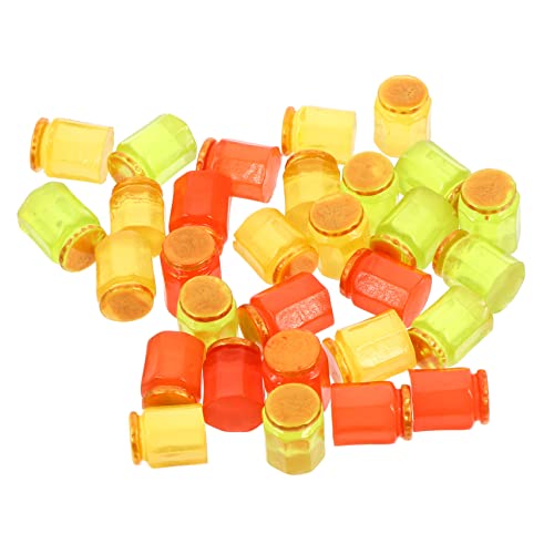 TOYANDONA 20 Stück Dekorative Mikrolandschaftsornamente Puppenhauszubehör Mini-süßigkeitsglas-verzierung Puppenhaus-Miniatur-bonbonglas Miniatur-bonbonglas-Modell Harz von TOYANDONA