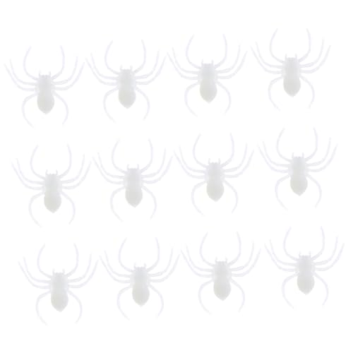 TOYANDONA 20 Stück Gefälschte Spinne Dekoration Augäpfel Zappeln Halloween Spinnen Neon Spinne Animatronics Halloween Spinnennetz Spinnennetze Streich Trick Requisiten von TOYANDONA