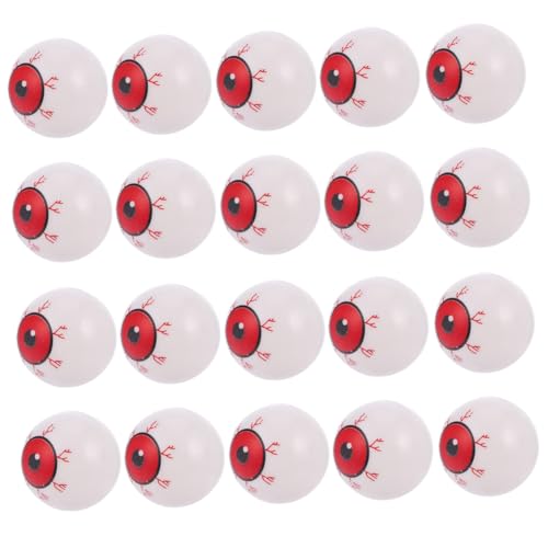 TOYANDONA 20 Stück Halloween Augapfel Fußmatte Mit Gruseligem Wirbel Urlaubskostüme Halloween Lampe Für Draußen Neon Halloween Lichter Party Aufkleber Leuchtende Halloween Dekorationen von TOYANDONA