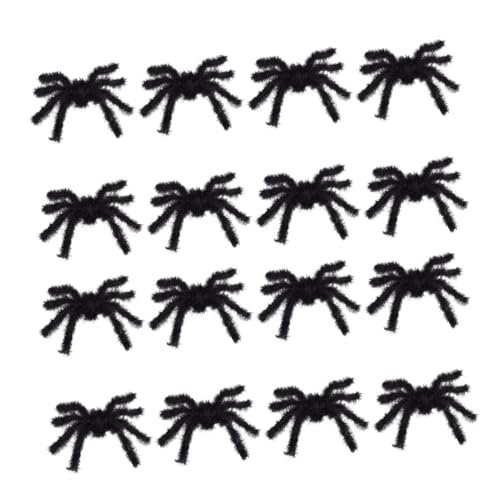 TOYANDONA 20 Stück Halloween-Simulationsspinne Halloween Party Decoration Halloween Spider Decoration Halloween Spider Prop Halloween Requisiten Spinne knifflige Requisiten Black von TOYANDONA