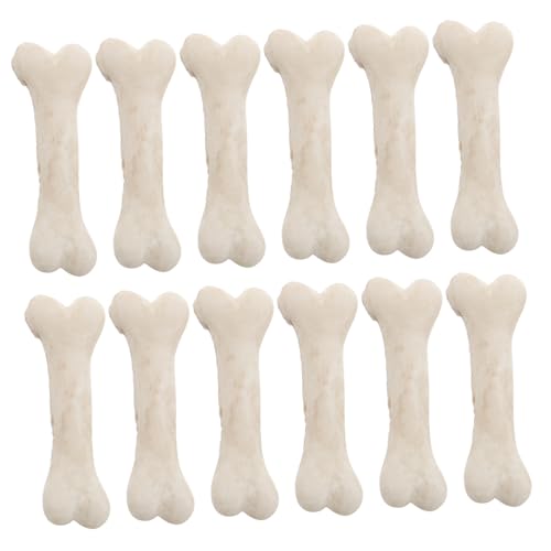 TOYANDONA 20 Stück Harzknochen Mini Skelettknochen Gefälschte Knochen Kleine Hundeknochen Miniaturmodell Für Bastelarbeiten Halloween Skelettkostüm von TOYANDONA