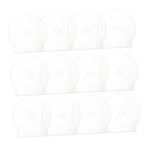 TOYANDONA 20 Stück Hüllen Runde Einzel Disc Hüllen DVD Halter Runde Durchsichtige Hülle Jewel Case Für DVDs Clamshell Disc Hüllen Leere DVD Hüllen DVD Aufbewahrung Jewel Case von TOYANDONA