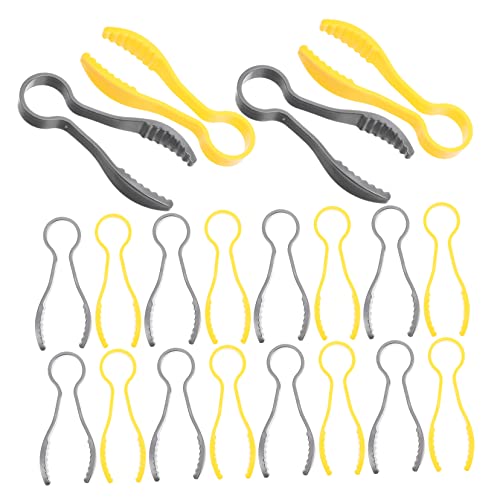 TOYANDONA 20 Stück Kinderclip Kinderpinzetten Schlägel Kleiner Schlägel Handgefertigte Pinzette Mini Künstliche Kinderwerkzeuge Kleinkindpinzette Chip Schläger Kit von TOYANDONA